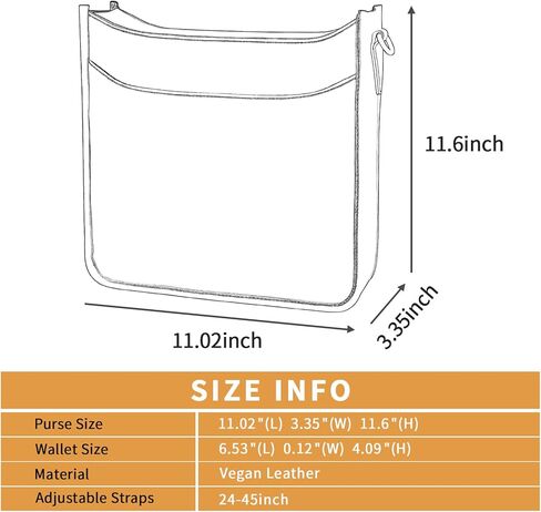 حقائب كروس من KITATU للنساء للتنقل 2 قطعة حقائب يد هوبو حقيبة كتف مصممة من الجلد النباتي مع شريطين in Kuwait