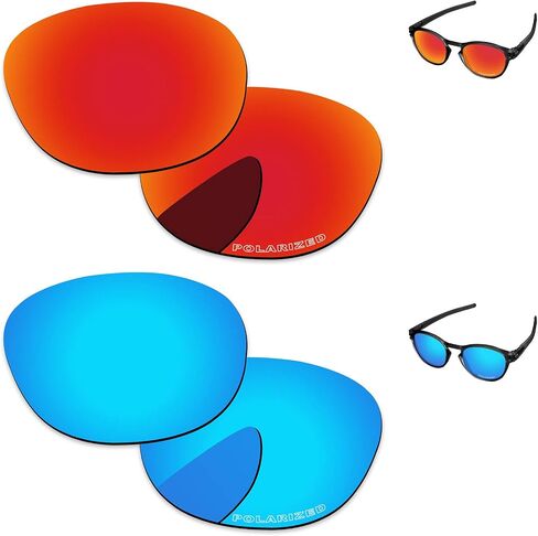 PapaViva Polarized Lenses Replacement for Oakley Latch 2 Pairs Packed in Saudi Arabia