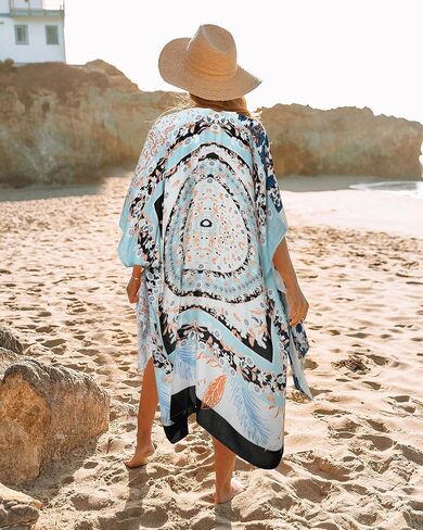 Kimonos for Women Casual Swimsuit Coverup Lightweight Boho Kimono Cardigans for Summer in Saudi Arabia