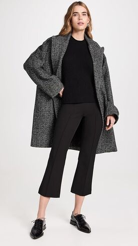 Vince womens Mid Rise Pintuck Crop Flare Pant Pants in Kuwait