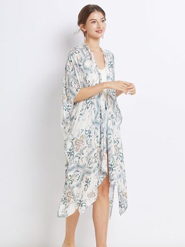 Kimonos for Women Casual Swimsuit Coverup Lightweight Boho Kimono Cardigans for Summer in Saudi Arabia