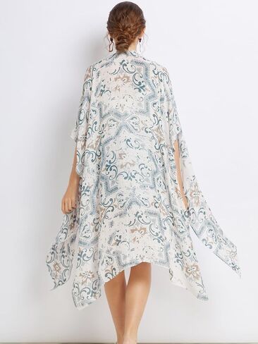Kimonos for Women Casual Swimsuit Coverup Lightweight Boho Kimono Cardigans for Summer in Saudi Arabia