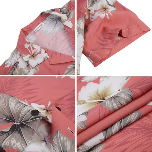 MCEDAR قمصان هاواي كبيرة الحجم للنساء الاستوائية كم قصير زر أسفل طباعة بلوزة ألوها شاطئ لوا ملابس علوية للحفلات in Kuwait