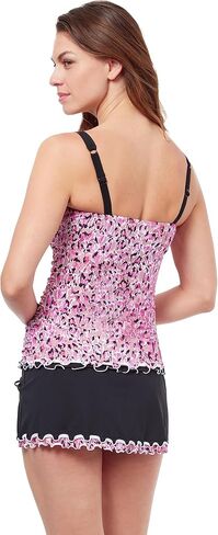 Profile by Gottex Women's Standard Pretty Wild D-Cup Tankini in Kuwait