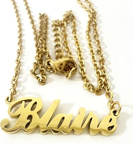 قلادة Haobase حرف Y تحمل اسمًا شخصيًا، قلادة أنيقة تحمل اسم لوحة الاسم، مجوهرات هدايا شخصية للنساء والفتيات المراهقات in Kuwait