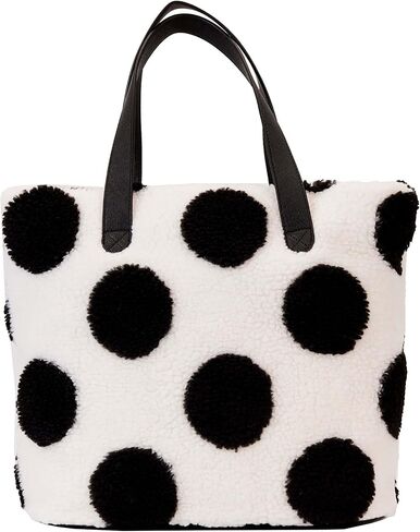 Loungefly Disney Minnie Mouse Rocks the Dots Classic Sherpa Tote Bag in Kuwait