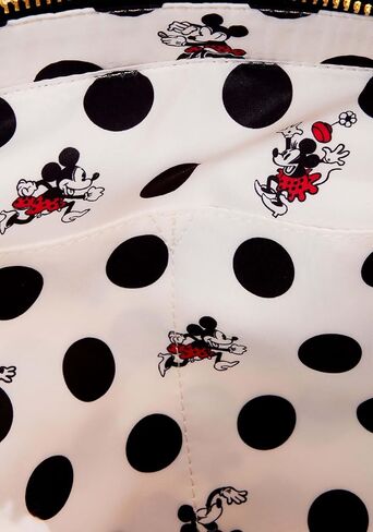 Loungefly Disney Minnie Mouse Rocks the Dots Classic Sherpa Tote Bag in Kuwait