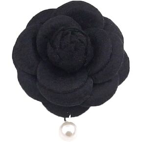 كبير النسيج زهرة بروش زهرة اللؤلؤ بروش دبابيس للنساء كاميليا روز بروش دبابيس لذيذ اليدوية مشبك شعر زهرة بروش لحفل الزفاف in Kuwait