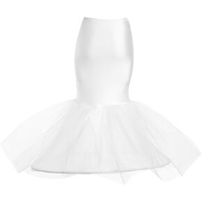 Abaodam Mermaid Slip For Dress Petticoat for Wedding Dress Mermaid Petticoat Under Slips for Women Dresses Wedding Gown Underskirt Mermaid Dress Petticoat White Bridal Petticoat in Saudi Arabia
