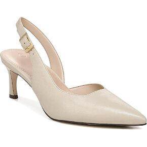 Womens Slingback Heels Low Kitten Pumps Pointed Toe Stiletto Elegant Office Dress Shoes in Saudi Arabia