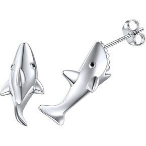 ChicSilver Hypoallergenic 925 Sterling Silver Cute Animal Earrings for Women Girls Lovely Cat/Hedgehog/Turtle Stud Earrings for Sensitive Ears(with Gift Box) in Saudi Arabia