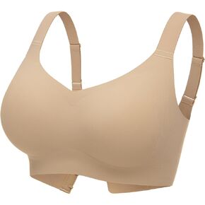 Wingslove Wireless Bras for Women Plus Size Support and Lift No Underwire Smooth Comfort T Shirt Bra Large Breast