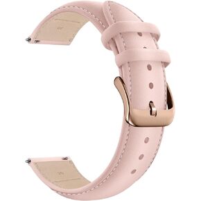 LEUNGLIK Genuine Leather Watch Strap Vintage Retro Style Band Classic Wristband Compatible with Universal Watch, Quick Easy Release Replacement Watchband for Men Women