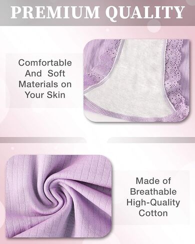 جوارب PACKO SOCKS مكونة من 6 قطع ملابس داخلية عالية الخصر بعد الولادة وملابس داخلية على شكل حرف C بعد الولادة - قماش فائق النعومة وقابل للتمدد in Kuwait