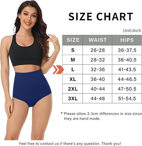 جوارب PACKO SOCKS مكونة من 6 قطع ملابس داخلية عالية الخصر بعد الولادة وملابس داخلية على شكل حرف C بعد الولادة - قماش فائق النعومة وقابل للتمدد in Kuwait