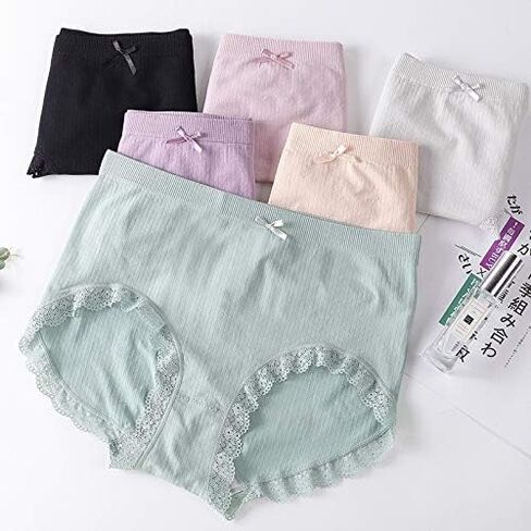 جوارب PACKO SOCKS مكونة من 6 قطع ملابس داخلية عالية الخصر بعد الولادة وملابس داخلية على شكل حرف C بعد الولادة - قماش فائق النعومة وقابل للتمدد in Kuwait