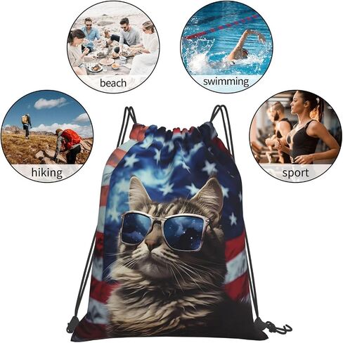 TumzfhQ Cat Drawstring Backpack Bag for Men Women Kids Boys Girls Sports Gym Dance Yoga Sackpack in Saudi Arabia
