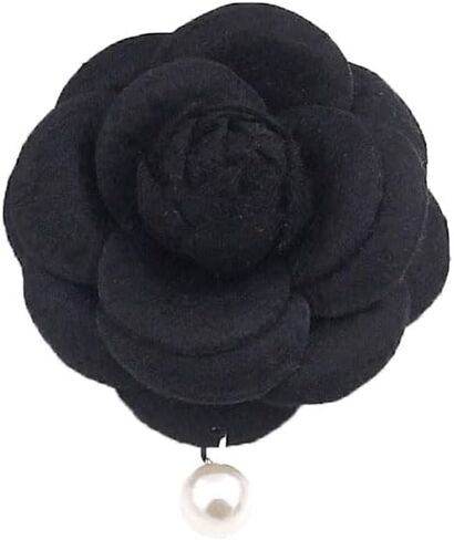 كبير النسيج زهرة بروش زهرة اللؤلؤ بروش دبابيس للنساء كاميليا روز بروش دبابيس لذيذ اليدوية مشبك شعر زهرة بروش لحفل الزفاف in Kuwait