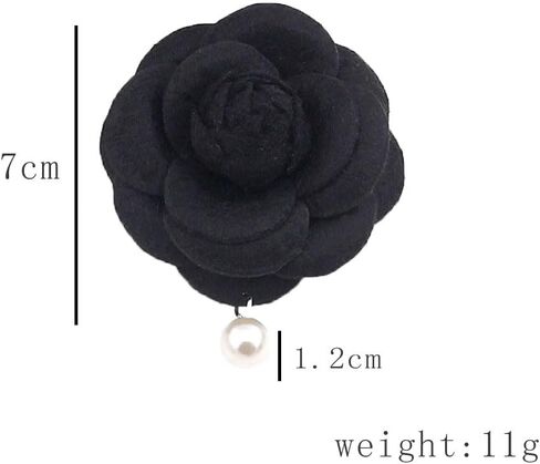 كبير النسيج زهرة بروش زهرة اللؤلؤ بروش دبابيس للنساء كاميليا روز بروش دبابيس لذيذ اليدوية مشبك شعر زهرة بروش لحفل الزفاف in Kuwait