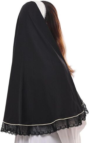 BLESSUMEChurch Nun Hat Nun Veil Headband لزي شيطاني Nun in Saudi Arabia