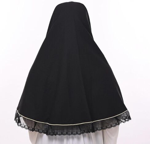 BLESSUMEChurch Nun Hat Nun Veil Headband لزي شيطاني Nun in Saudi Arabia