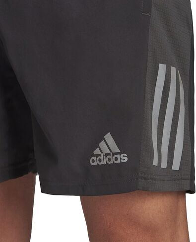 adidas Men's Standard Own The Run Shorts, Grey Six/Reflective Silver, Large in Saudi Arabia