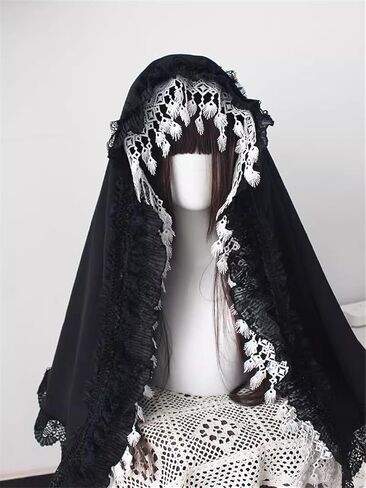 BLESSUMEChurch Nun Hat Nun Veil Headband لزي شيطاني Nun in Saudi Arabia