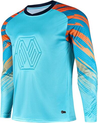 قميص ZUYPSK للأولاد حارس المرمى مبطن للحماية وأكمام طويلة، قميص كرة القدم لحارس المرمى جيرسي لكرة القدم in Kuwait