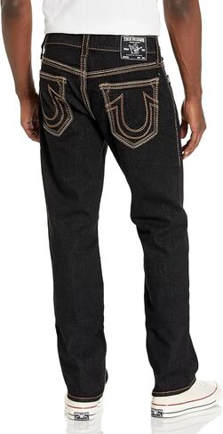 True Religion Men's Ricky Straight Big Qt Stitch Flap Jean in Saudi Arabia