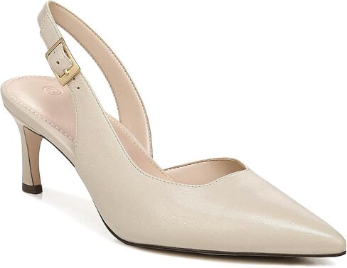 Womens Slingback Heels Low Kitten Pumps Pointed Toe Stiletto Elegant Office Dress Shoes in Saudi Arabia