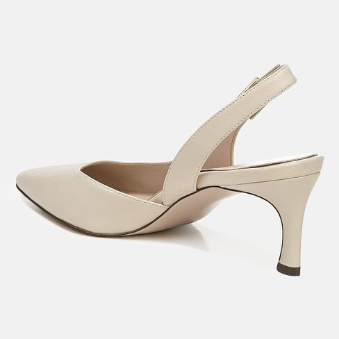 Womens Slingback Heels Low Kitten Pumps Pointed Toe Stiletto Elegant Office Dress Shoes in Saudi Arabia