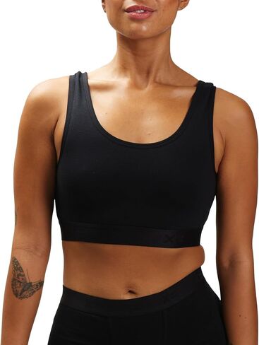 TomboyX Soft Bra, Cotton Scoop-Neck Bralette for Women, Wireless No-Padding Low Impact, (XS-6X) in Saudi Arabia