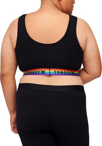TomboyX Soft Bra, Cotton Scoop-Neck Bralette for Women, Wireless No-Padding Low Impact, (XS-6X) in Saudi Arabia