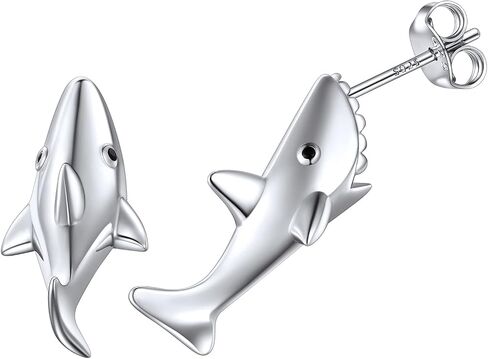 ChicSilver Hypoallergenic 925 Sterling Silver Cute Animal Earrings for Women Girls Lovely Cat/Hedgehog/Turtle Stud Earrings for Sensitive Ears(with Gift Box) in Saudi Arabia