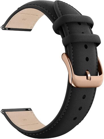 LEUNGLIK Genuine Leather Watch Strap Vintage Retro Style Band Classic Wristband Compatible with Universal Watch, Quick Easy Release Replacement Watchband for Men Women in Saudi Arabia