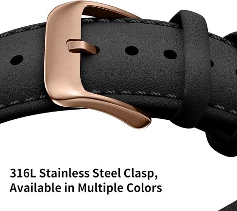LEUNGLIK Genuine Leather Watch Strap Vintage Retro Style Band Classic Wristband Compatible with Universal Watch, Quick Easy Release Replacement Watchband for Men Women in Saudi Arabia