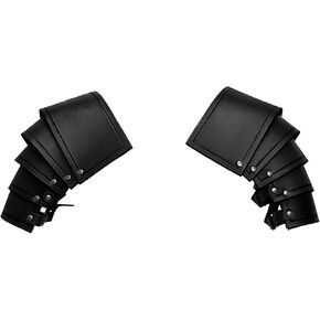 Necvior قابل للتعديل فو بو الجلود مزدوجة الكتف الدروع الجسم مربط صدر تأثيري حلي ملحق فارس واقي للذراع جلدية الكتف الكتف في القرون الوسطى in Kuwait