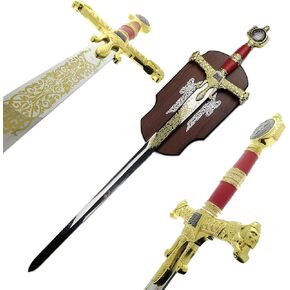 47" King Solomon Sword with Display Plaque. for Wall Decoration, Collection, Cosplay