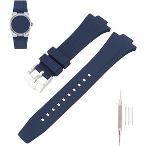 سوار ساعة مطاطي MMBAY 40 مم بديل مناسب لـ Tissot PRX Powermatic 80 40 مم 12 مم حزام سيليكون للرجال والنساء إكسسوارات ساعة مقاومة للماء