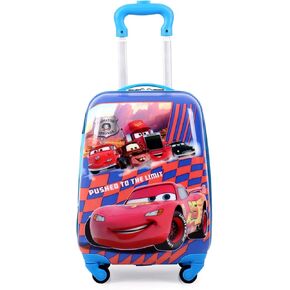 CUSALBOY 18 inch Luggage for Boy and Girl with Spinner Wheels Suitcases with Wheels -Travel Luggage (red 1) in Kuwait