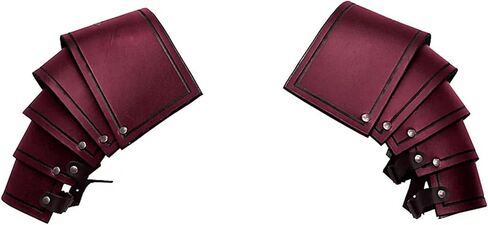 Necvior قابل للتعديل فو بو الجلود مزدوجة الكتف الدروع الجسم مربط صدر تأثيري حلي ملحق فارس واقي للذراع جلدية الكتف الكتف في القرون الوسطى in Kuwait