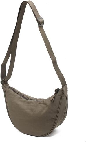 Crescent Bag for Women Men Nylon Crossbody Bag Lightweight Hobo Sling bag Small Shoulder Bag Purse Dumpling Bag in Saudi Arabia