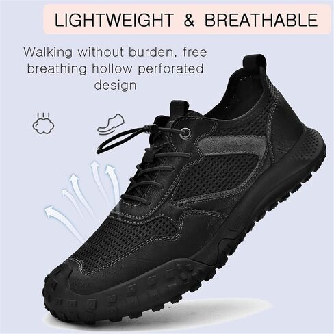 Moodeng أحذية المشي للرجال في الهواء الطلق احذية الجري الانزلاق على حافي القدمين أحذية المشي تنفس موضة حذاء رياضة صندل رياضي للرجال in Kuwait