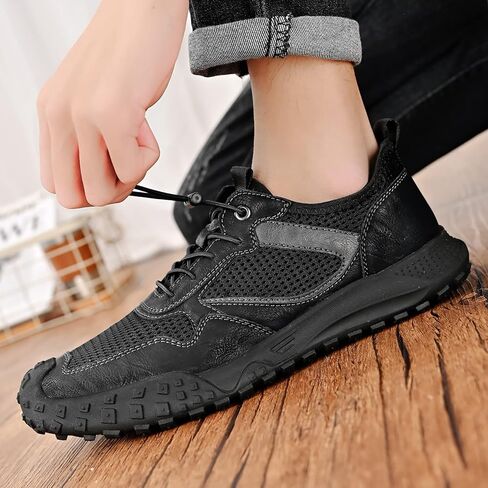 Moodeng أحذية المشي للرجال في الهواء الطلق احذية الجري الانزلاق على حافي القدمين أحذية المشي تنفس موضة حذاء رياضة صندل رياضي للرجال in Kuwait
