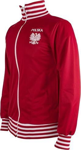 سترة JL Sport بولندا/Polska سترة رياضية لكرة القدم بسحاب للرجال in Kuwait