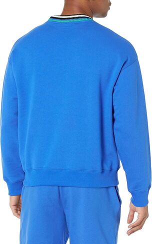 Lacoste Men's Loosefit Colorblock Striped Crew Neck Sweatshirt in Saudi Arabia