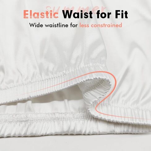 مانسيفيت تنورة داخلية قصيرة من الساتان بتصميم نصف سهل الارتداء للنساء in Kuwait