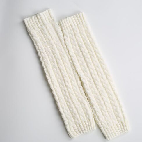 3 أزواج من MUYDZ لتدفئة الساق للنساء، تدفئة الكاحل مع نسيج من الصوف المضلع للارتداء اليومي، حفلة الثمانينيات والتسعينيات (أسود، أبيض، رمادي) in Kuwait