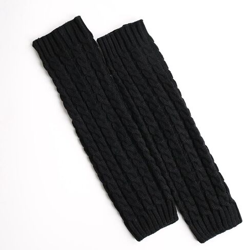 3 أزواج من MUYDZ لتدفئة الساق للنساء، تدفئة الكاحل مع نسيج من الصوف المضلع للارتداء اليومي، حفلة الثمانينيات والتسعينيات (أسود، أبيض، رمادي) in Kuwait