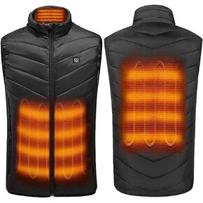 سترة PrettyQueen للتدفئة، سترة تدفئة كهربائية بشحن USB 5 فولت قابلة للغسل للرجال في الصيد في الهواء الطلق (البطارية غير متضمنة) in Kuwait